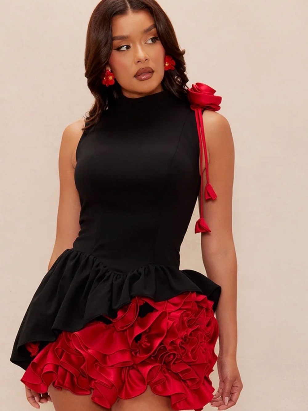 Laynee Ruffle Mini Dress - Picture 2 of 3